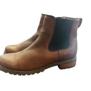 ARIAT WOMEN'S 9.5 WEXFORD WATERPROOF CHELSEA BOOTS BROWN ANKLE